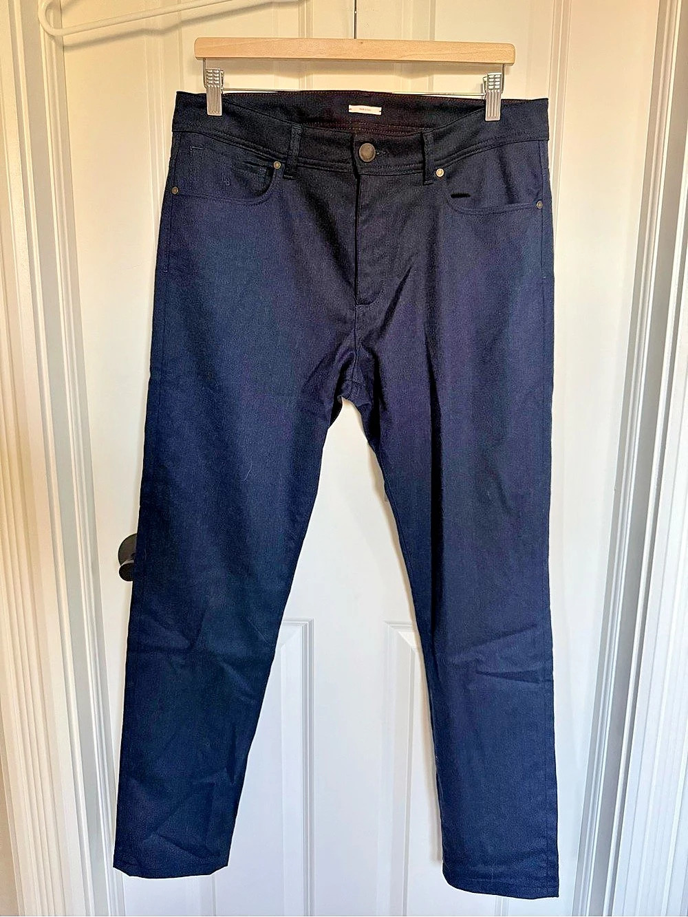 Luciano Barbera Wool Dress Pants in Blue IT Size 50 Like New